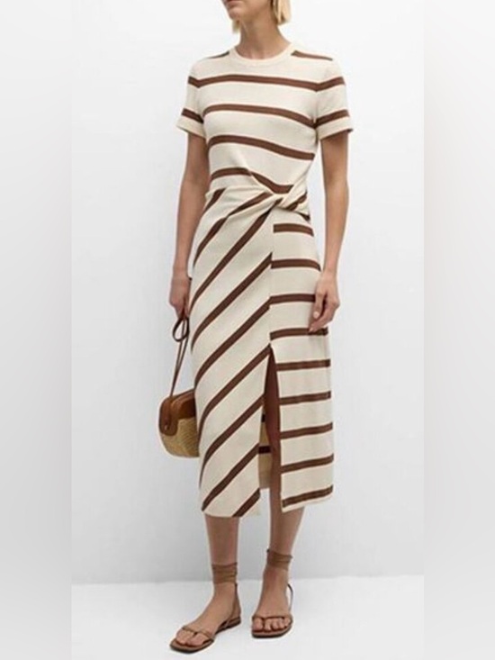 Tanya Taylor Dresses & Skirts - Tanya Taylor SHORT SLEEVE STRIPED CODY DRESS Size S